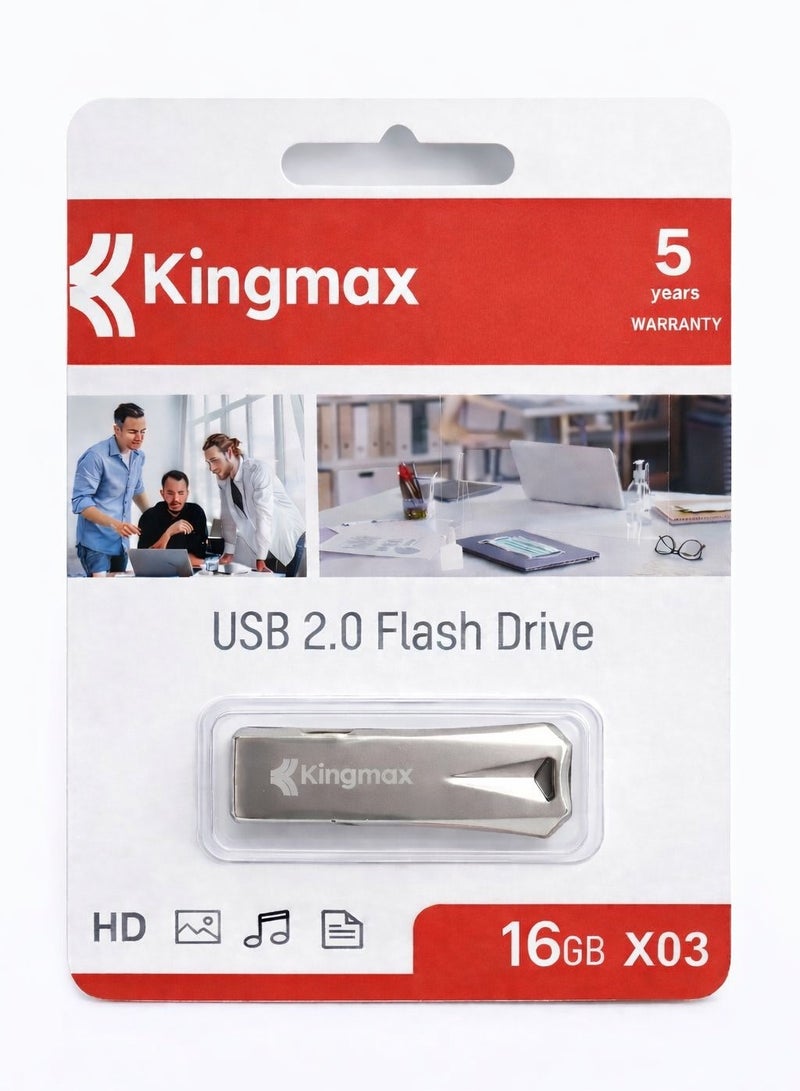 X03 USB 2.0 Flash Drive - 16 GB